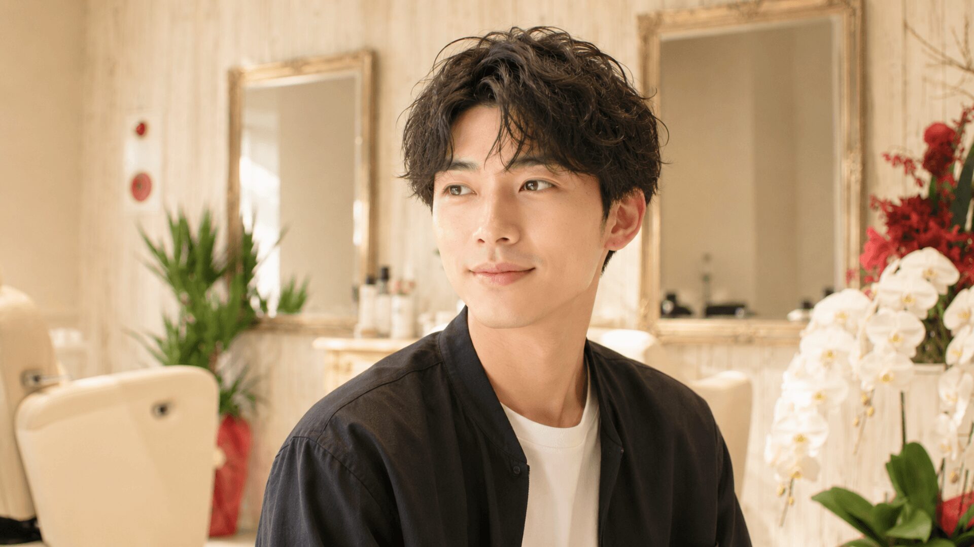 有田美容室abili（アビリー）の男性向け再現カット。清潔感のある自然なメンズヘアスタイル